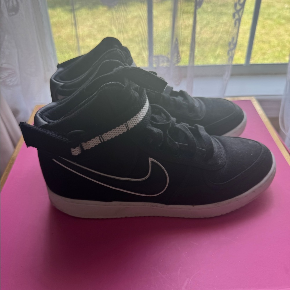 Nike Black and White High-Top Athletic Shoes